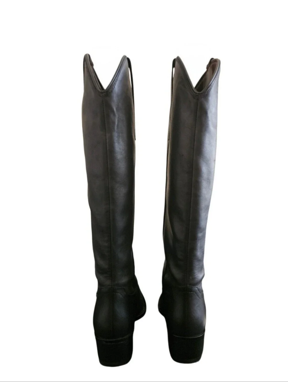 Quince Italian Leather Tall Western Boots In Black Size 7
